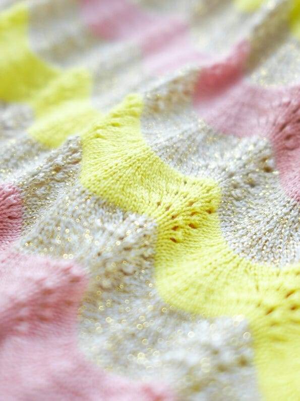 Mademoiselle YéYé Ajour Stricktop aus Bio-Baumwolle mit Lurex Zeitlich begrenztes Angebot