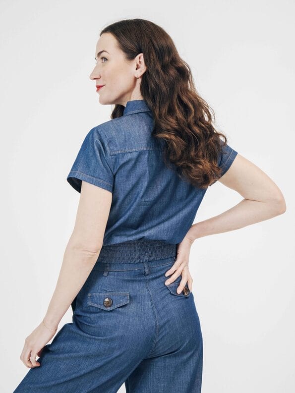 Mademoiselle YéYé Jeans Hemdbluse aus Bio-Baumwolle Saisonale Angebote