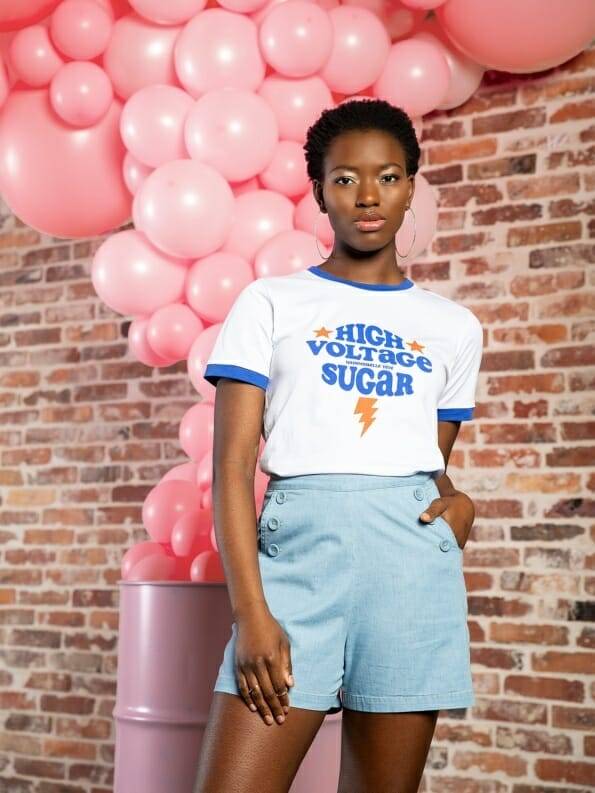 Mademoiselle YéYé High Voltage Sugar T-Shirt Letzter Tag