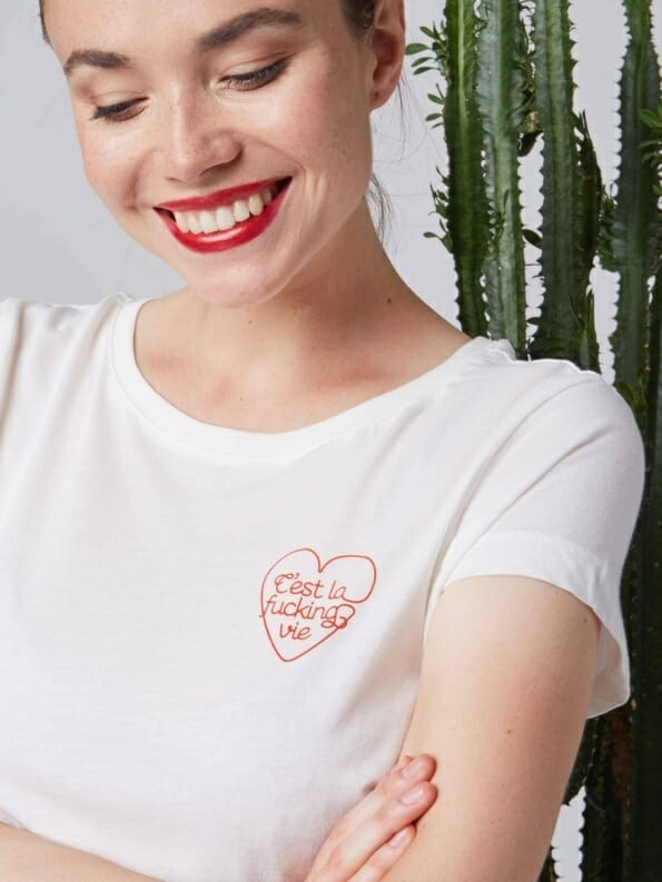 Mademoiselle YéYé C’est La F**king Vie T-Shirt Bis zu 60% Rabatt