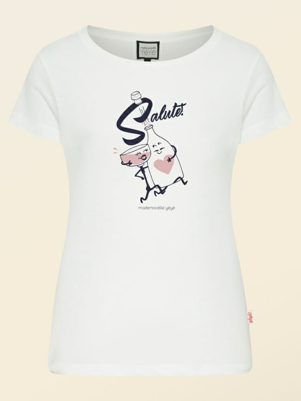 Mademoiselle YéYé Salute! GOTS T-Shirt Bis zu 65% Rabatt