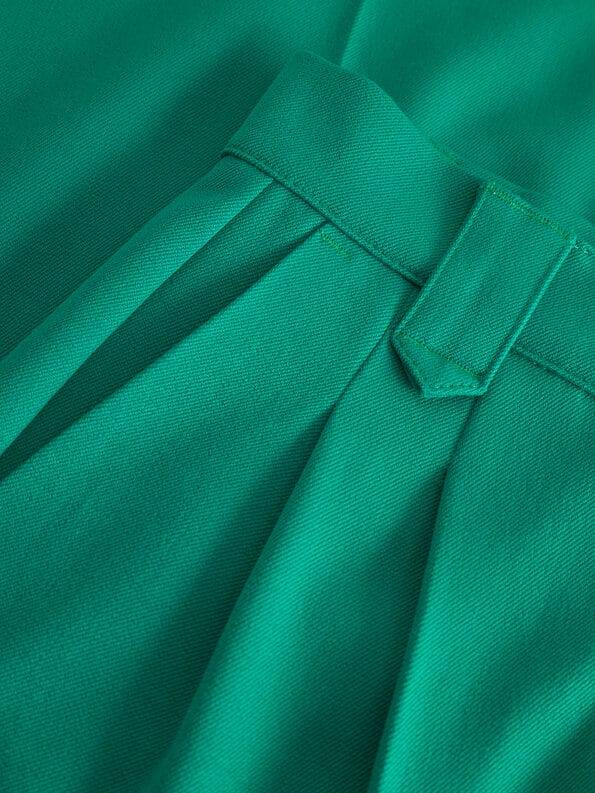 Mademoiselle YéYé Bundfaltenhose mit weitem Bein aus Gabardine Discount Store für neue Produkte