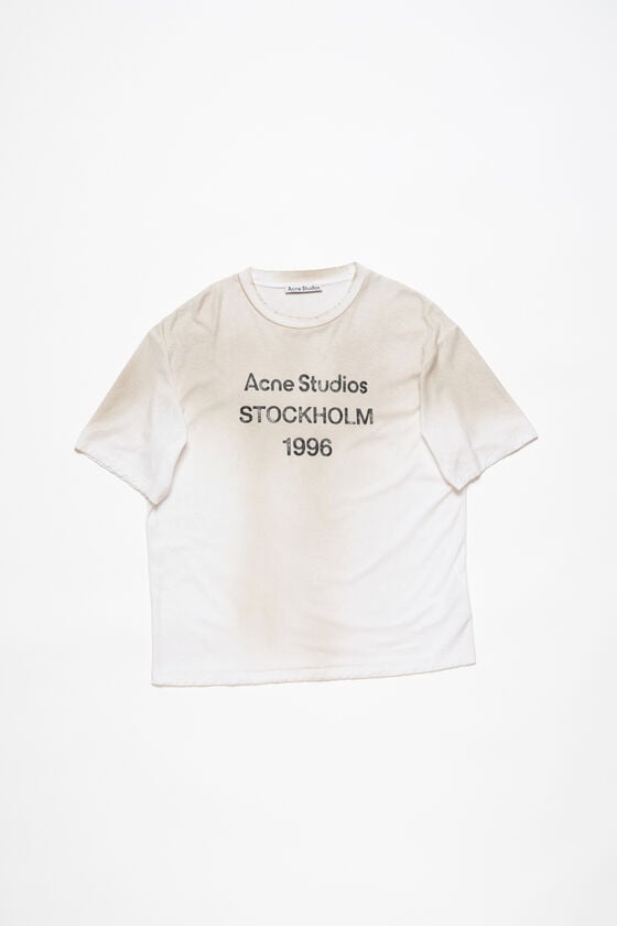 Acne Studios Logo-T-Shirt – lockere Passform Preisnachlass