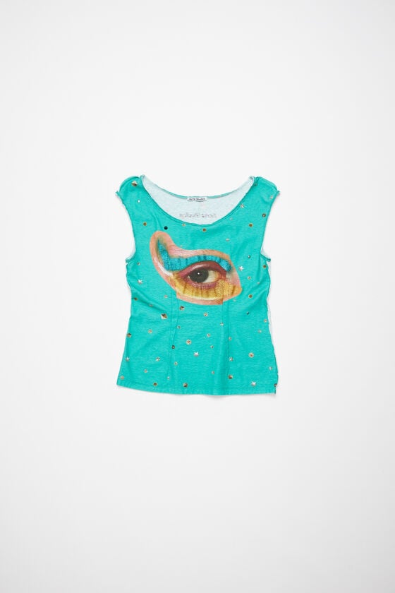 Acne Studios Bedrucktes Tanktop Saisonschlussverkauf