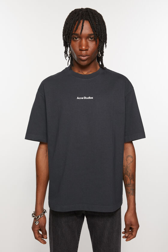 Acne Studios T-Shirt Stamp-Logo - lockere Passform