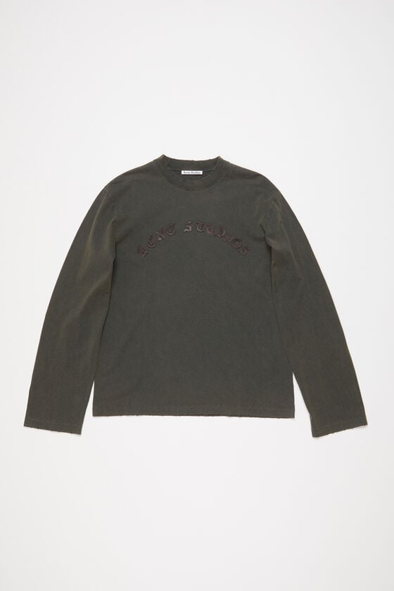 Acne Studios Logo-Langarm-T-Shirt Exklusive Angebote