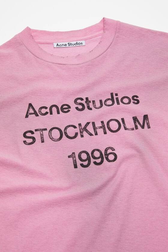 Acne Studios Logo-T-Shirt – lockere Passform Große Rabatte