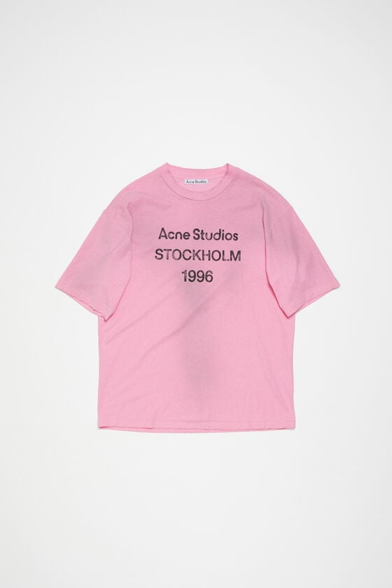 Acne Studios Logo-T-Shirt – lockere Passform Große Rabatte