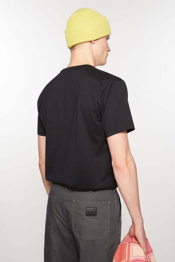 Acne Studios T-Shirt mit Rundhalsausschnitt - Normale Passform Unisex Super Sparpreis