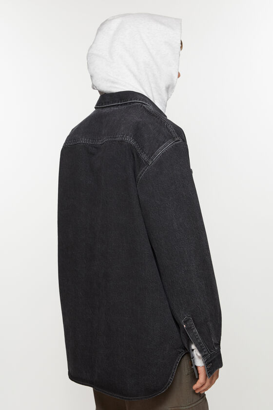 Acne Studios Jeanshemd mit Knopfleiste - Lockere Passform Bis zu 50% Rabatt