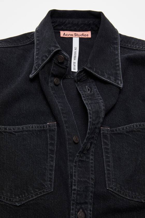 Acne Studios Jeanshemd mit Knopfleiste - Lockere Passform Bis zu 50% Rabatt