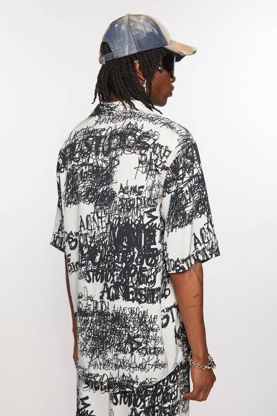 Acne Studios Bedrucktes Hemd mit Knopfleiste Bis zu 60% Rabatt