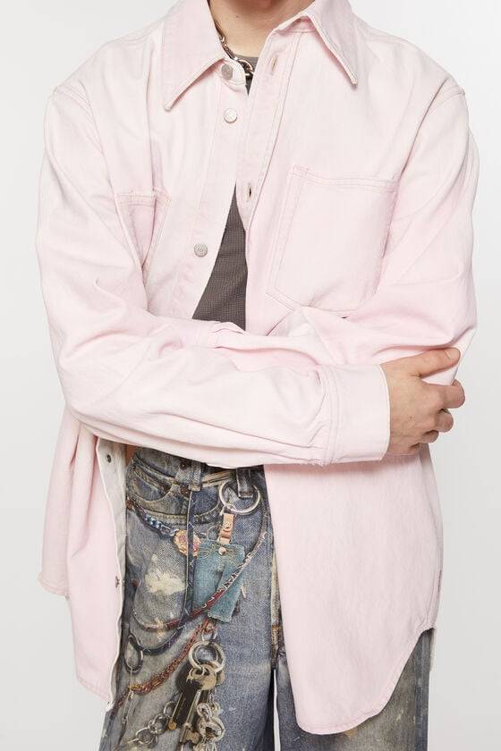 Acne Studios Jeanshemd mit Knopfleiste - Lockere Passform Bis zu 65% Rabatt