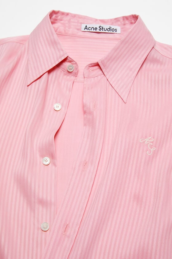 Acne Studios Gestreiftes Hemd mit Knopfleiste Riesige Rabatte