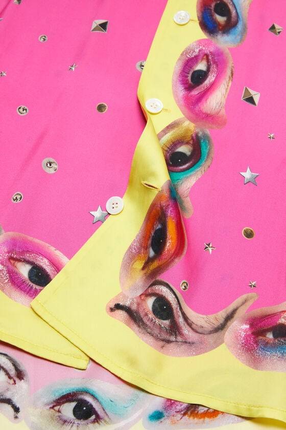 Acne Studios Bedrucktes Hemd mit Knopfleiste Clearance-Verkauf