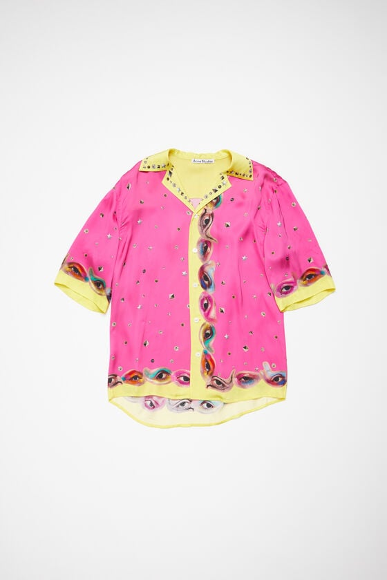 Acne Studios Bedrucktes Hemd mit Knopfleiste Clearance-Verkauf