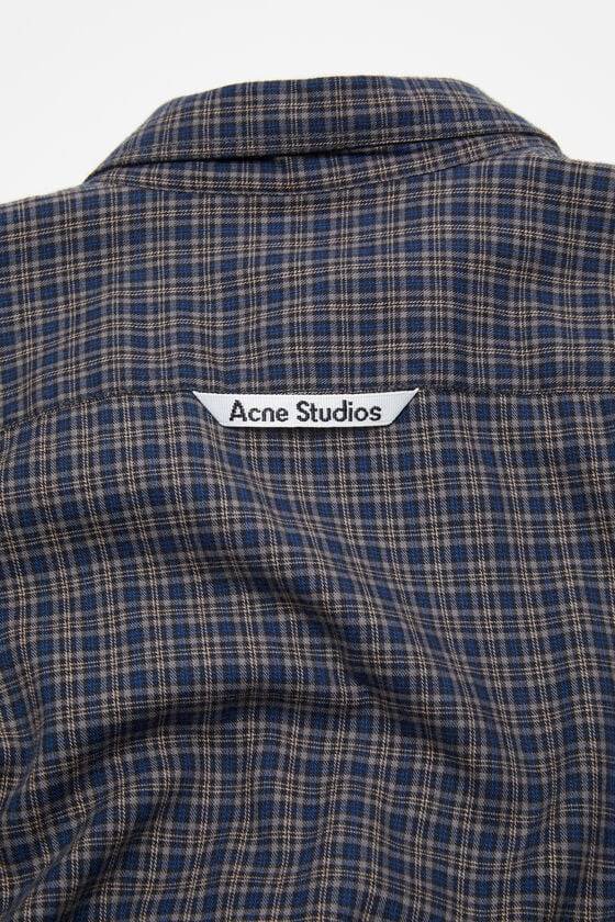 Acne Studios Kariertes Hemd mit Knöpfen Kostenloser Versand international