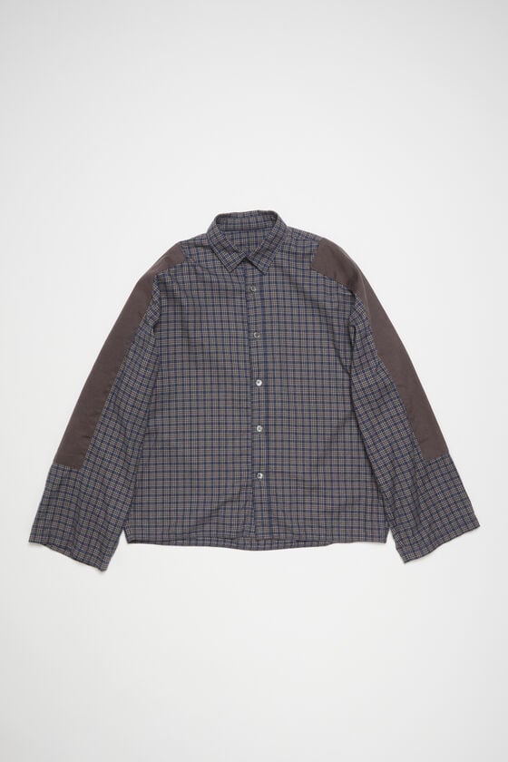 Acne Studios Kariertes Hemd mit Knöpfen Kostenloser Versand international