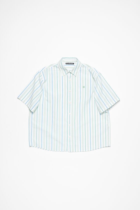 Acne Studios Gestreiftes Hemd mit Knopfleiste Unisex Fabrikladen