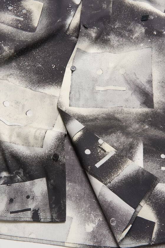Acne Studios Bedrucktes Hemd mit Knopfleiste Unisex Speichern exportieren