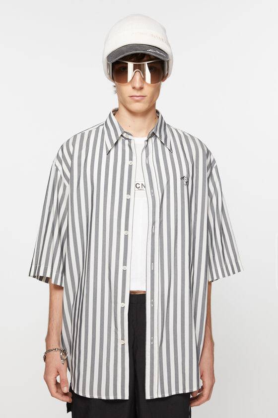 Acne Studios Gestreiftes Hemd mit Knopfleiste