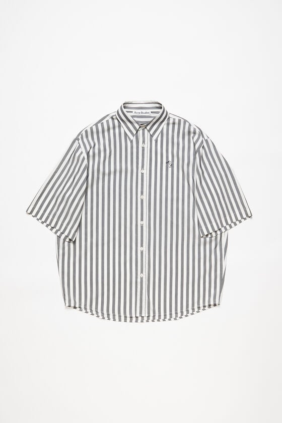 Acne Studios Gestreiftes Hemd mit Knopfleiste Im Verkauf