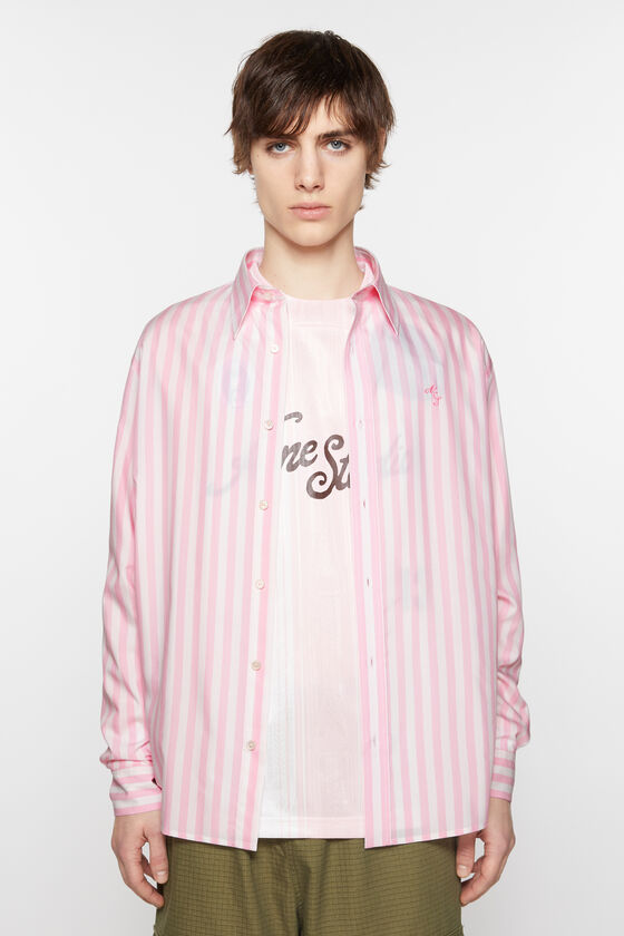 Acne Studios Gestreiftes Hemd mit Knopfleiste