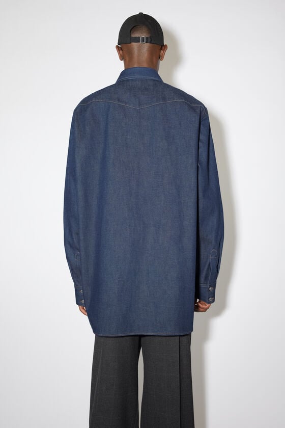 Acne Studios Jeanshemd mit Knopfleiste Schlussverkauf