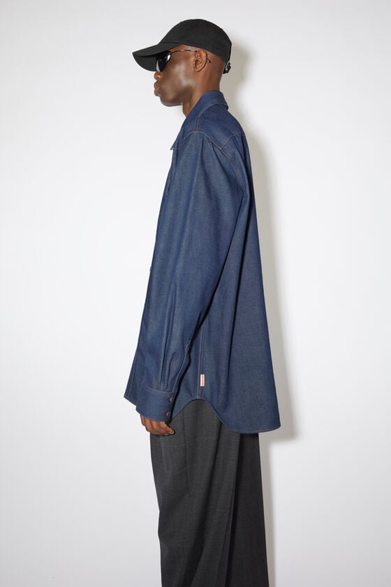 Acne Studios Jeanshemd mit Knopfleiste Schlussverkauf