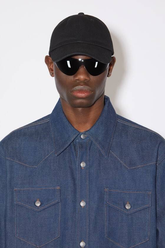 Acne Studios Jeanshemd mit Knopfleiste Schlussverkauf