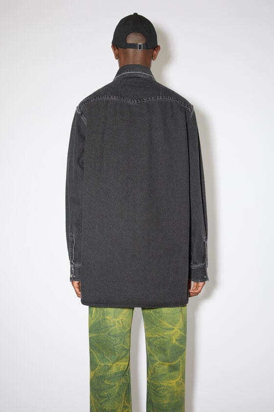 Acne Studios Jeanshemd mit Knopfleiste Meist gekauft