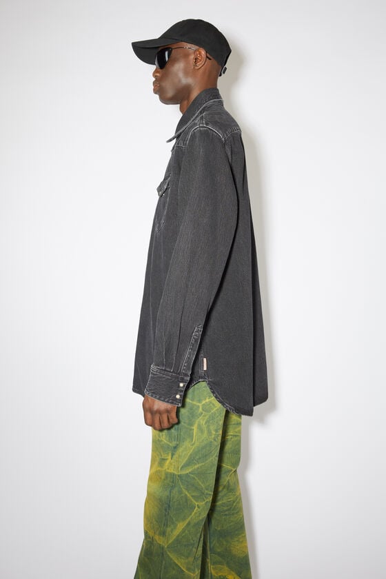 Acne Studios Jeanshemd mit Knopfleiste Meist gekauft