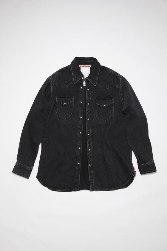 Acne Studios Jeanshemd mit Knopfleiste Meist gekauft