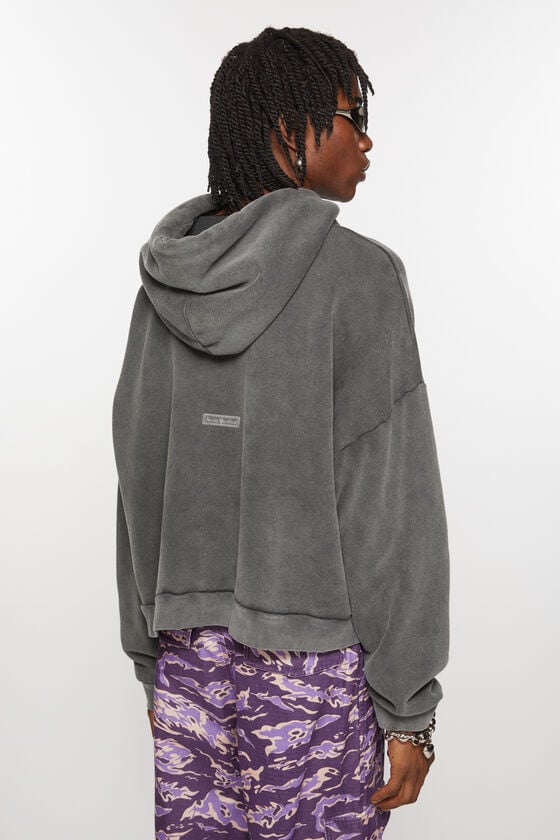 Acne Studios Sweatshirt mit Kapuze und Logoaufnäher Kostenloser Versand
