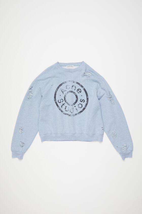 Acne Studios Pullover mit Logoprint im Used-Look Versandkostenfrei
