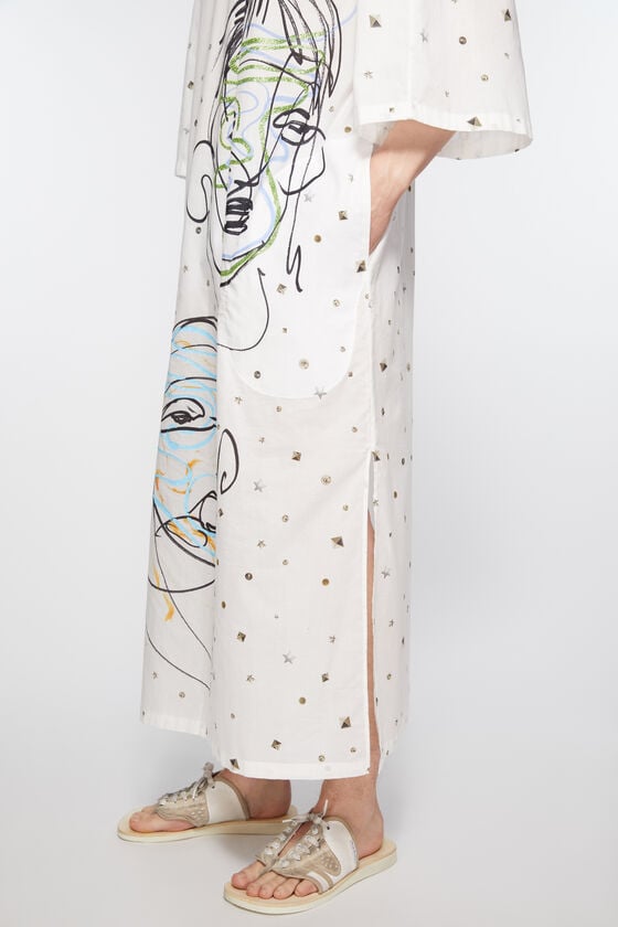 Acne Studios Bedrucktes Kleid Valentinstagsangebot