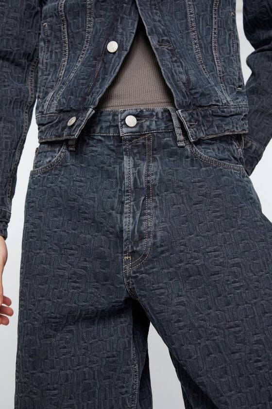 Acne Studios Baggy-Fit-Jeans - 1981M Monogram Top Angebot