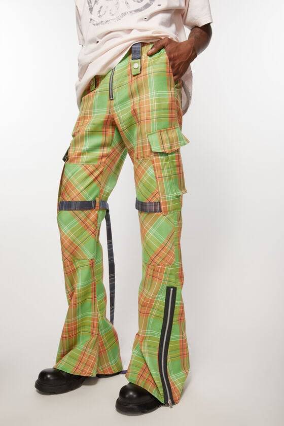 Acne Studios Cargo-Hose mit Karomuster Heißer Verkauf