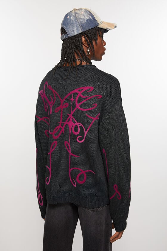 Acne Studios Bedruckter Pullover Sonderangebot der Fabrik