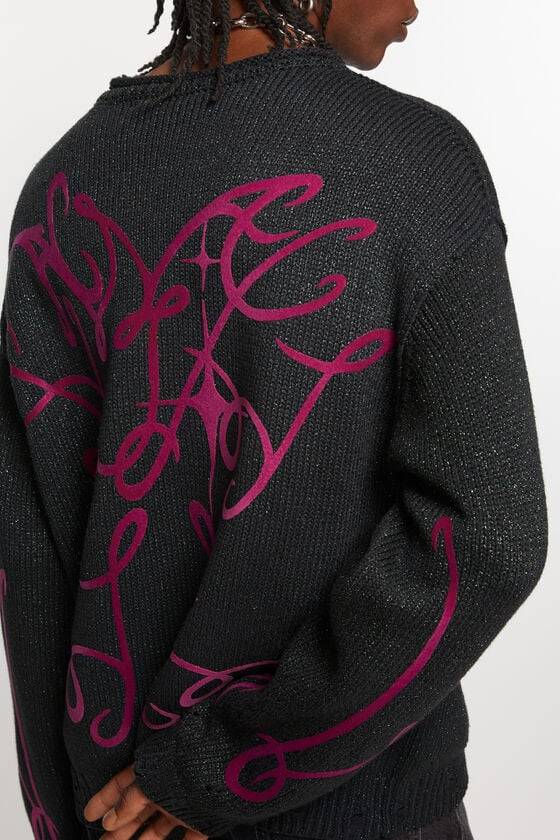 Acne Studios Bedruckter Pullover Sonderangebot der Fabrik