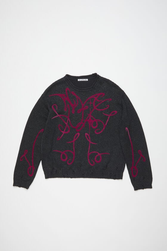 Acne Studios Bedruckter Pullover Sonderangebot der Fabrik