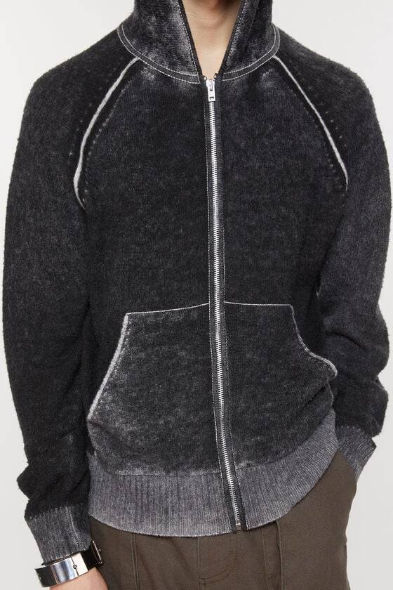 Acne Studios Pullover mit Reißverschluss mit Kapuze Discount Store für neue Produkte