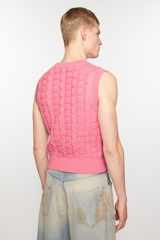 Acne Studios Ärmelloser Zopfstrickpullover Unisex Clearance-Verkauf