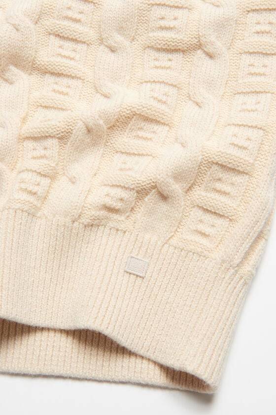 Acne Studios Ärmelloser Pullover aus Zopfwolle Unisex Kostenloser Versand international