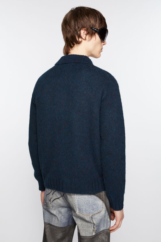 Acne Studios Polo-Cardigan aus Wolle 50% Rabatt für begrenzte Zeit