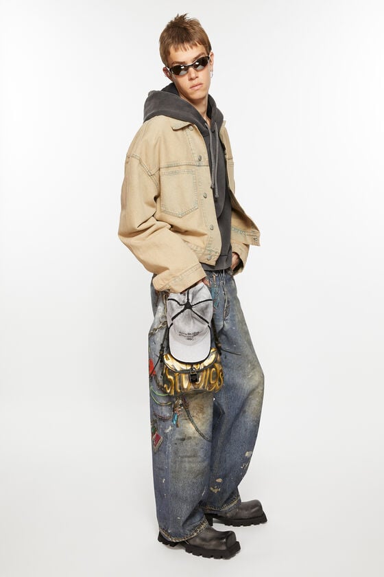 Acne Studios Jeansjacke - Oversized Croppped Fit Großer Ausverkauf