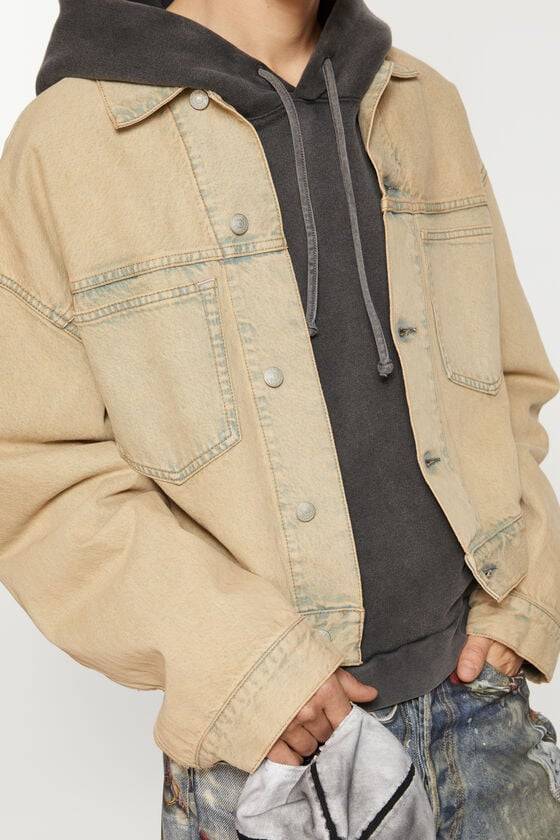 Acne Studios Jeansjacke - Oversized Croppped Fit Großer Ausverkauf