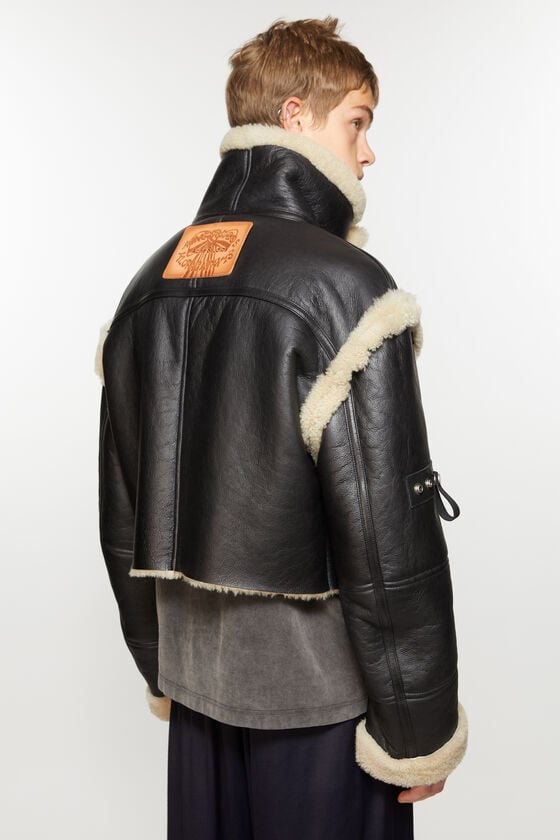 Acne Studios Jacke aus Shearling mit Schnalle Flash Sale