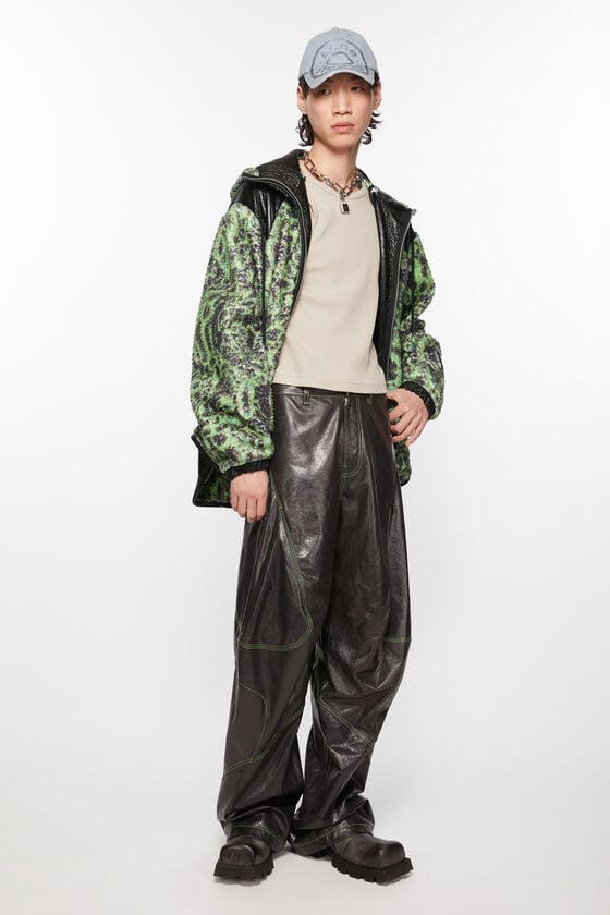 Acne Studios Bedruckte Fleece-Kapuzenjacke Vatertagsangebot