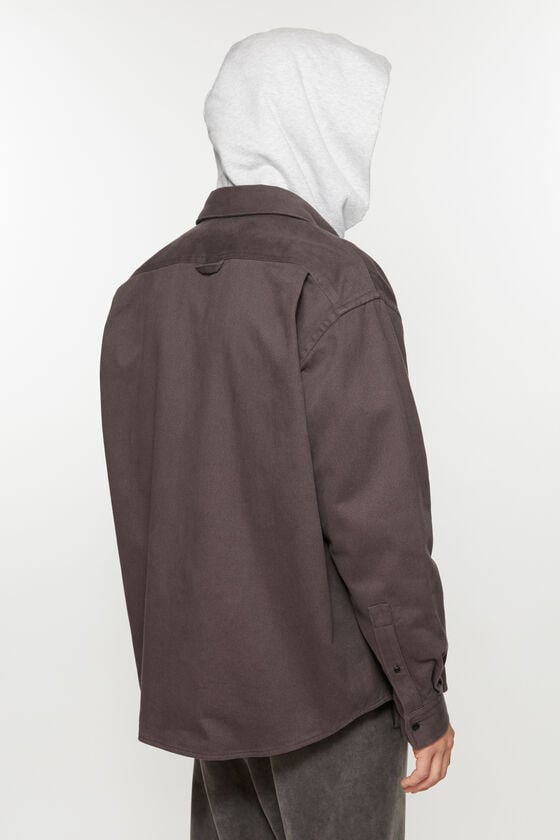 Acne Studios Twill Zipper Overshirt Jacke Jubiläumsangebot